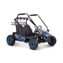 MotoTec Mud XL 60V/20AH Electric Full Suspension Go Kart Blue - Saksby Wholesale - Front Right View