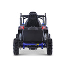 MotoTec Raider 1200W 48V/12AH Kids Electric Full Suspension UTV Blue - Saksby Wholesale - Back View