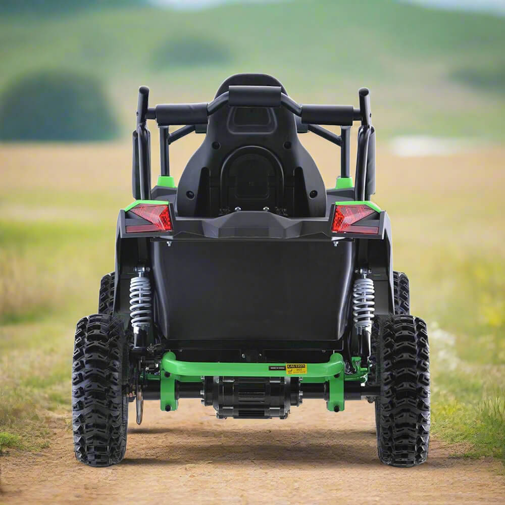 MotoTec Raider 1200W 48V/12AH Kids Electric Full Suspension UTV, Green (95476283)