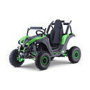 MotoTec Raider 1200W 48V/12AH Kids Electric Full Suspension UTV Green - Saksby Wholesale - Front Left View
