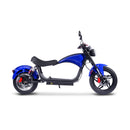 MotoTec Raven 60V/30AH 2500W Electric Moped Motorcycle Scooter Blue - Saksby Wholesale - Side Right View