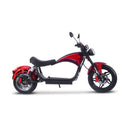 MotoTec Raven 60V/30AH 2500W Electric Moped Motorcycle Scooter Red - Saksby Wholesale - Side Right View