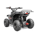 MotoTec Rex 110CC 4-Stroke Mini Kids 4 Wheeler Gas ATV Quad Black - Saksby Wholesale - Back Left View