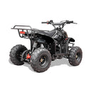 MotoTec Rex 110CC 4-Stroke Mini Kids 4 Wheeler Gas ATV Quad Black - Saksby Wholesale - Back Right View