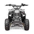 MotoTec Rex 110CC 4-Stroke Mini Kids 4 Wheeler Gas ATV Quad Black - Saksby Wholesale - Front View