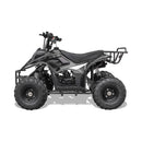 MotoTec Rex 110CC 4-Stroke Mini Kids 4 Wheeler Gas ATV Quad Black - Saksby Wholesale - Side Left View