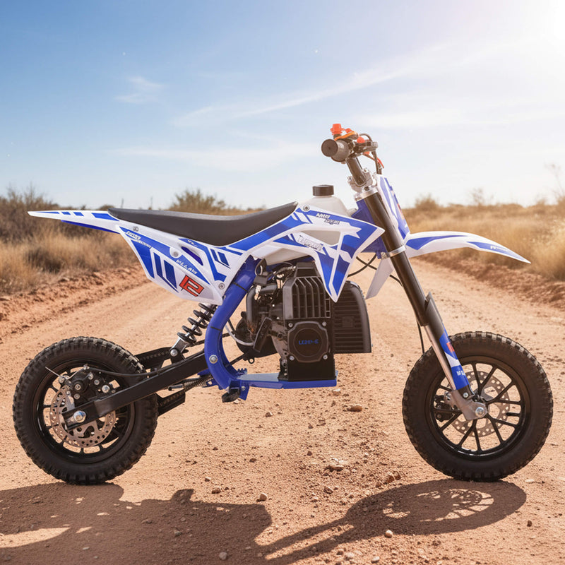 MotoTec Villain 52CC 2-Stroke Kids Gas Dirt Bike (93495478)