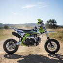 MotoTec X1 110CC 4-Stroke Single-Cylinder Air-Cooled Gas Dirt Bike (SAK42680) - Saksby Wholesale - Lifestyle Side Right View
