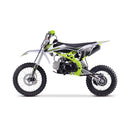 MotoTec X3 125CC 4-Stroke Green Gas-Powered Dirt Bike - Saksby Wholesale - Side Left View