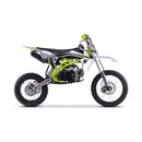 MotoTec X3 125CC 4-Stroke Green Gas-Powered Dirt Bike - Saksby Wholesale - Side Right View