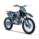 MotoTec X5 250CC 4-Stroke High-Performance Off-Road Gas Dirt Bike - Saksby Wholesale - Front Right View
