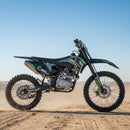 MotoTec X5 250CC 4-Stroke High-Performance Off-Road Gas Dirt Bike - Saksby Wholesale - Lifestyle Side Right View