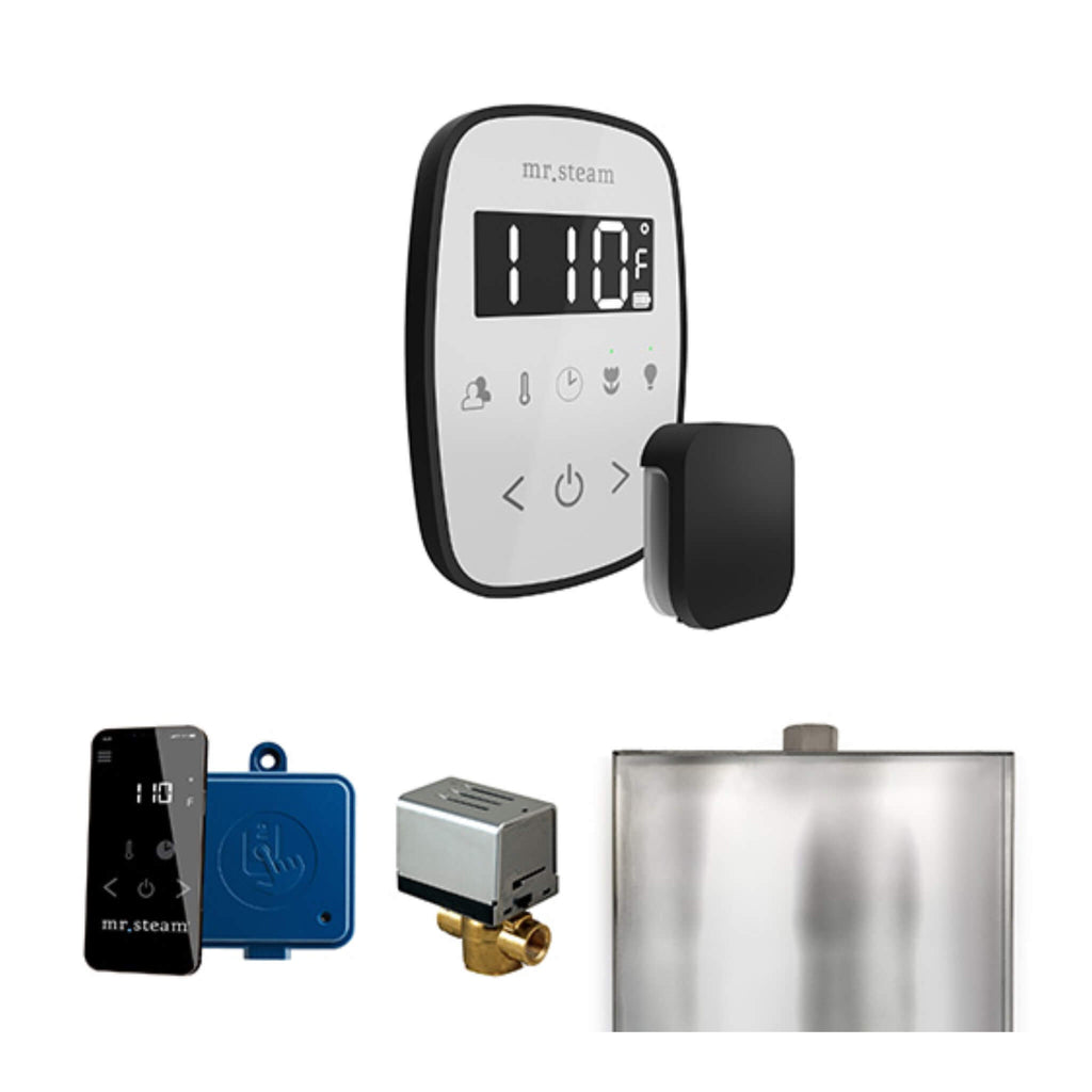 Mr.Steam ButlerFlex Steam Shower Control Package w/ TempoFlex Control (SAK38129) - Saksby Wholesale - Matte Black View