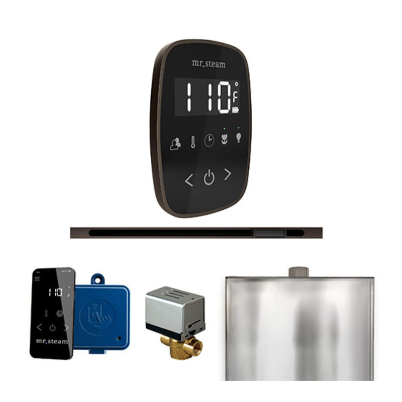 Mr.Steam ButlerFlex Steam Shower Control Package W/ TempoFlex Control & Linear SteamHead (SAK84713) - Saksby Wholesale - Oil Polished Brass View