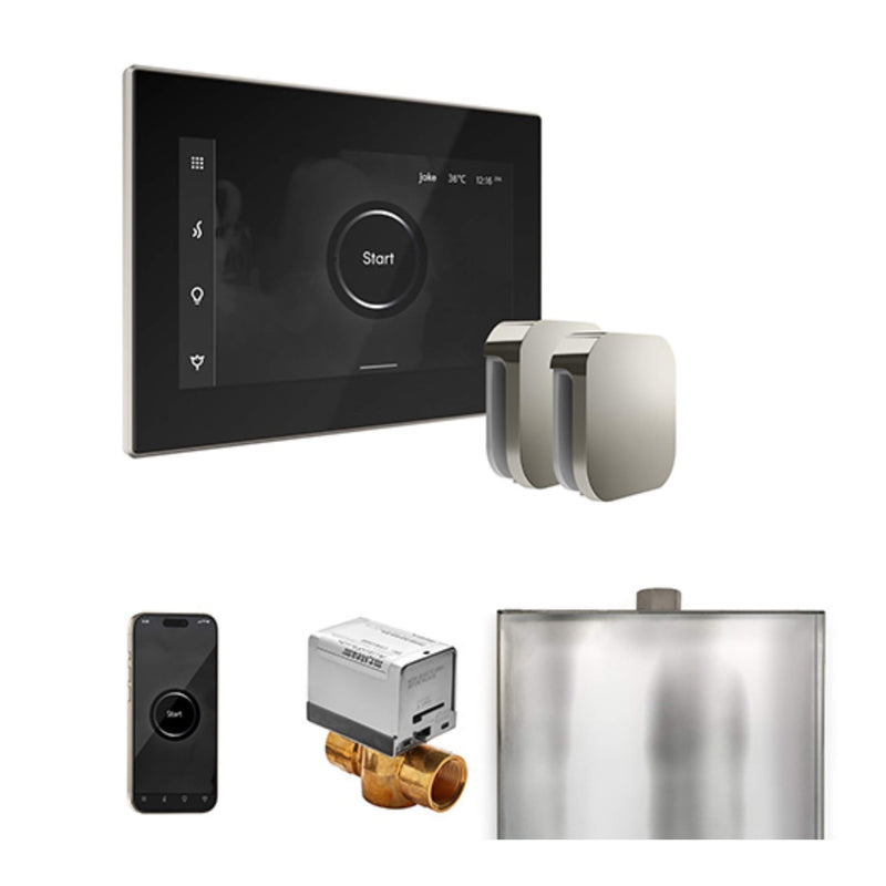 Mr.Steam XButler Steam Shower Control Package w/ iSteamX Control and Aroma SteamHeads (SAK85204) - Saksby Wholesale - Polished Nickel View