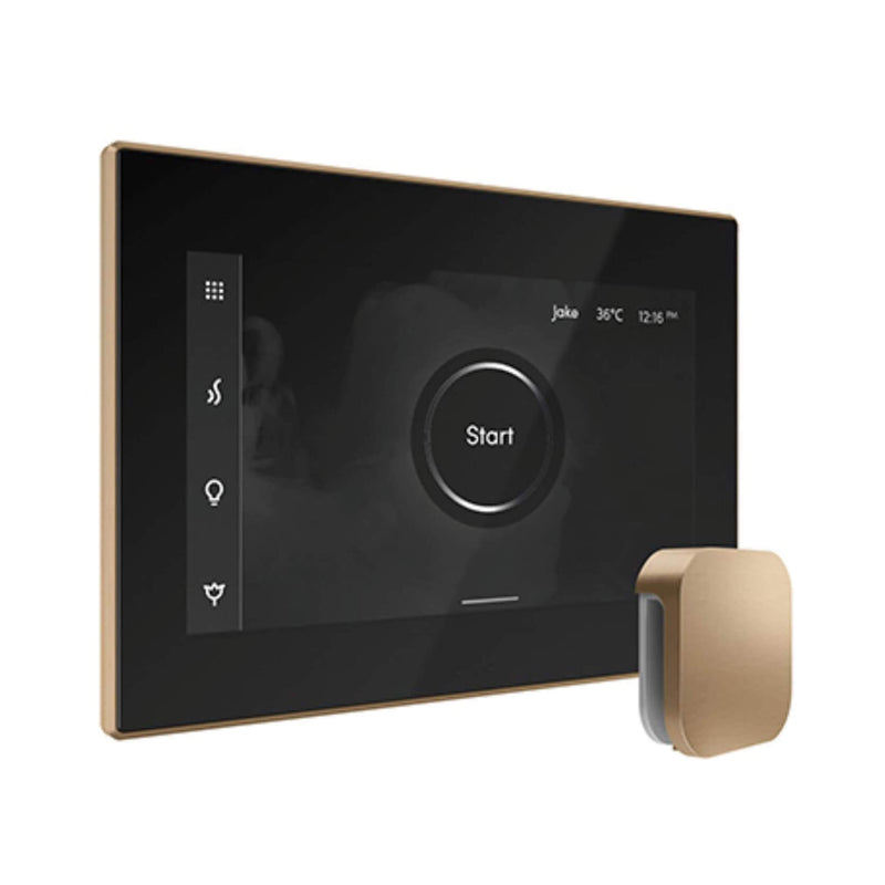 Mr.Steam iSteamX Steam Shower Control w/ Aroma SteamHead (SAK42217) - Saksby Wholesale - Brushed Bronze View