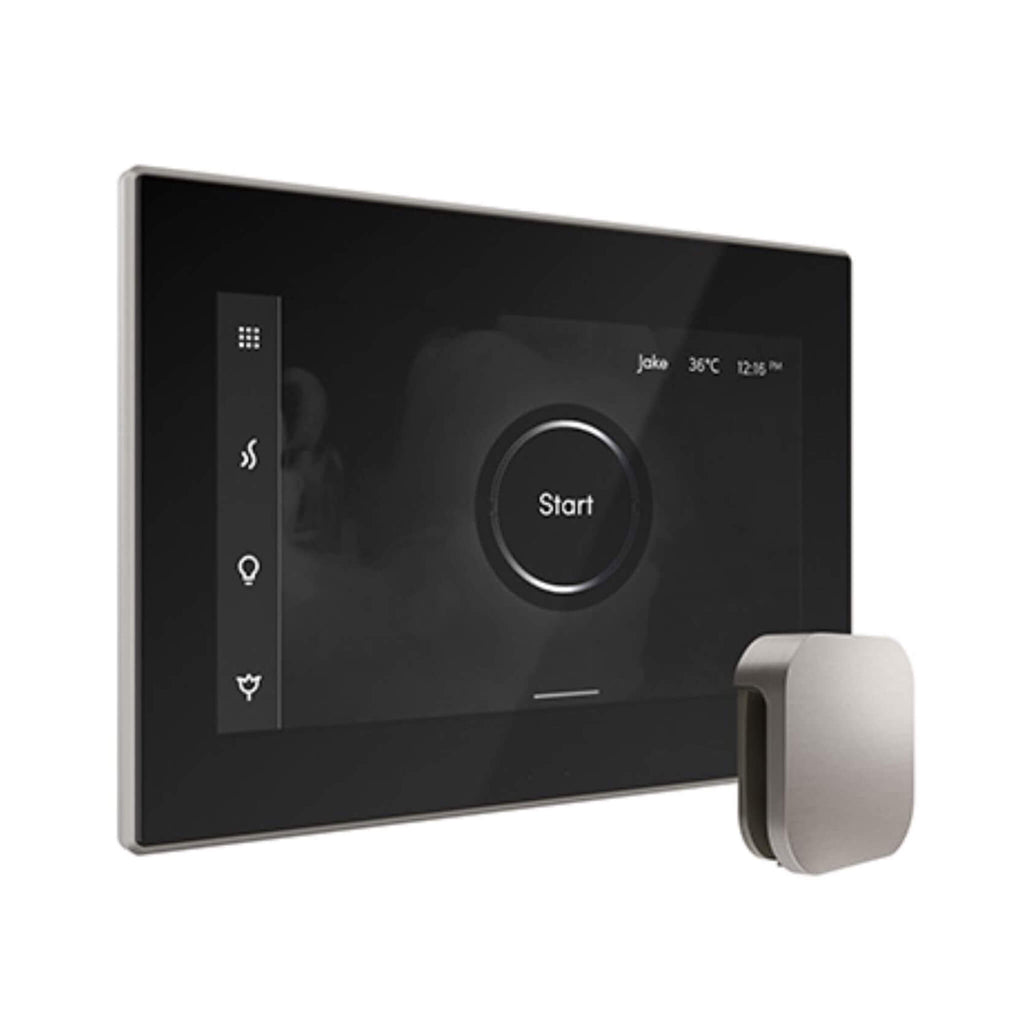 Mr.Steam iSteamX Steam Shower Control w/ Aroma SteamHead (SAK42217) - Saksby Wholesale - Brushed Nickel View