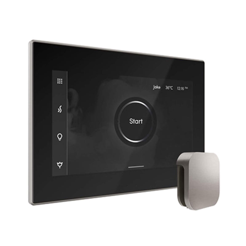 Mr.Steam iSteamX Steam Shower Control w/ Aroma SteamHead (SAK42217) - Saksby Wholesale - Brushed Nickel View