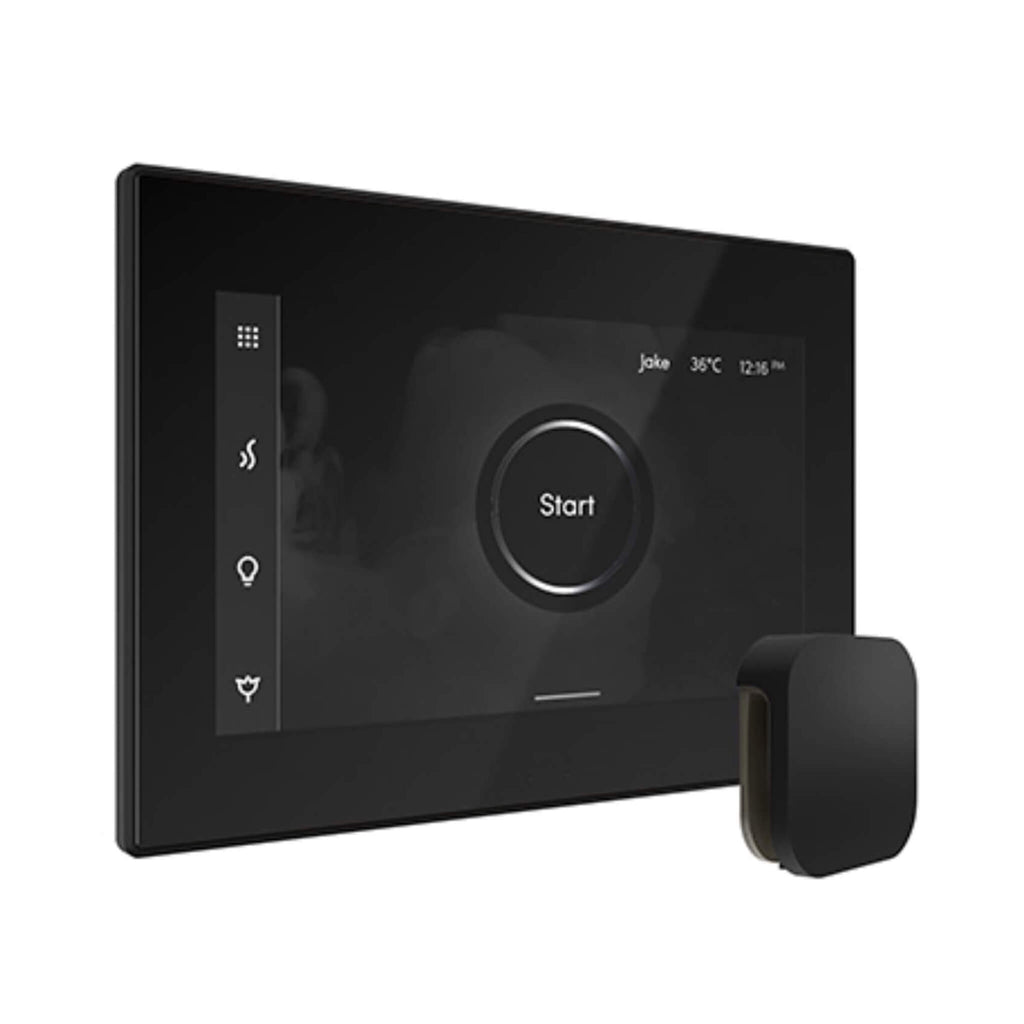 Mr.Steam iSteamX Steam Shower Control w/ Aroma SteamHead (SAK42217) - Saksby Wholesale - Matte Black View