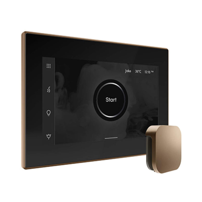 Mr.Steam iSteamX Steam Shower Control w/ Aroma SteamHead (SAK42217) - Saksby Wholesale - Nouveau Bronze View