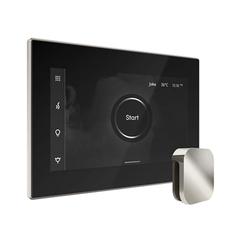 Mr.Steam iSteamX Steam Shower Control w/ Aroma SteamHead (SAK42217) - Saksby Wholesale - Polished Nickel View