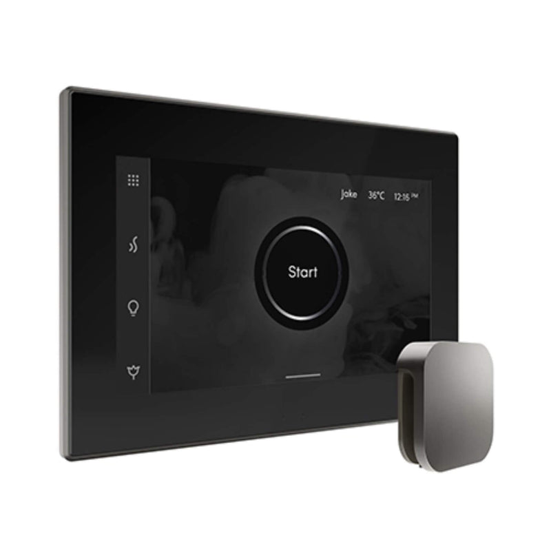 Mr.Steam iSteamX Steam Shower Control w/ Aroma SteamHead (SAK42217) - Saksby Wholesale - Satin Steel View