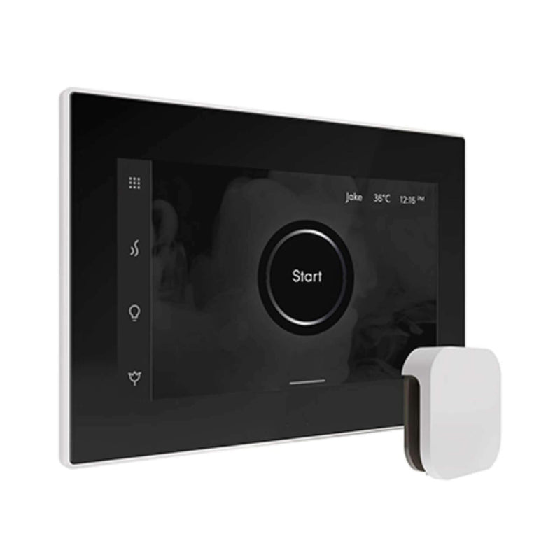 Mr.Steam iSteamX Steam Shower Control w/ Aroma SteamHead (SAK42217) - Saksby Wholesale - White View