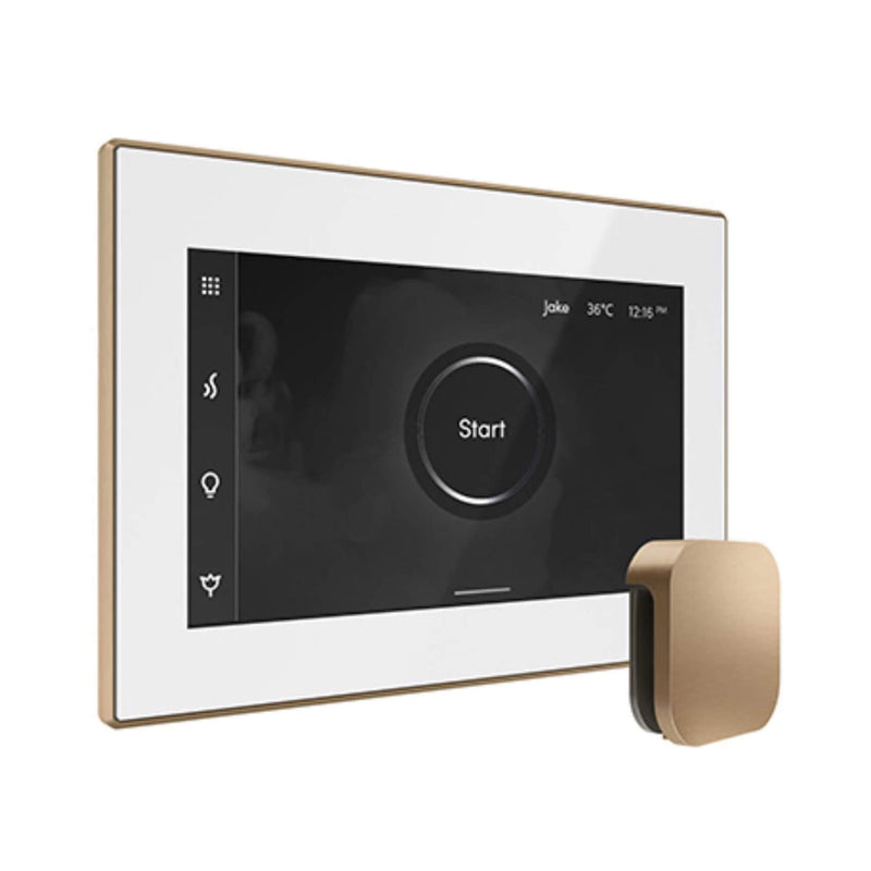 Mr.Steam iSteamX Steam Shower Control w/ Aroma SteamHead (SAK42217) - Saksby Wholesale - Brushed Bronze View