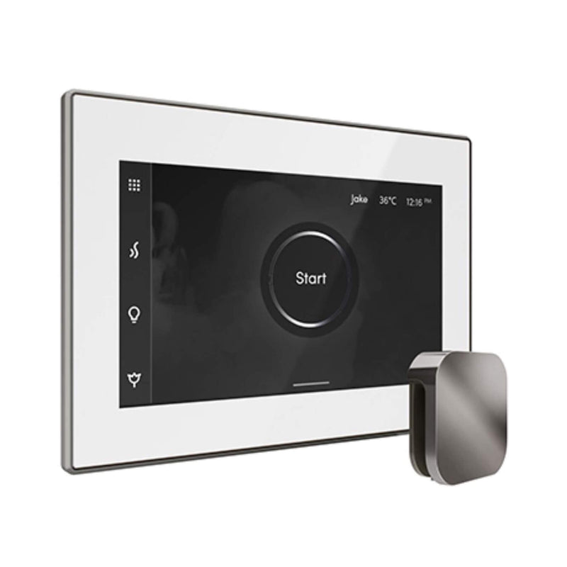 Mr.Steam iSteamX Steam Shower Control w/ Aroma SteamHead (SAK42217) - Saksby Wholesale - Brilliant Black View