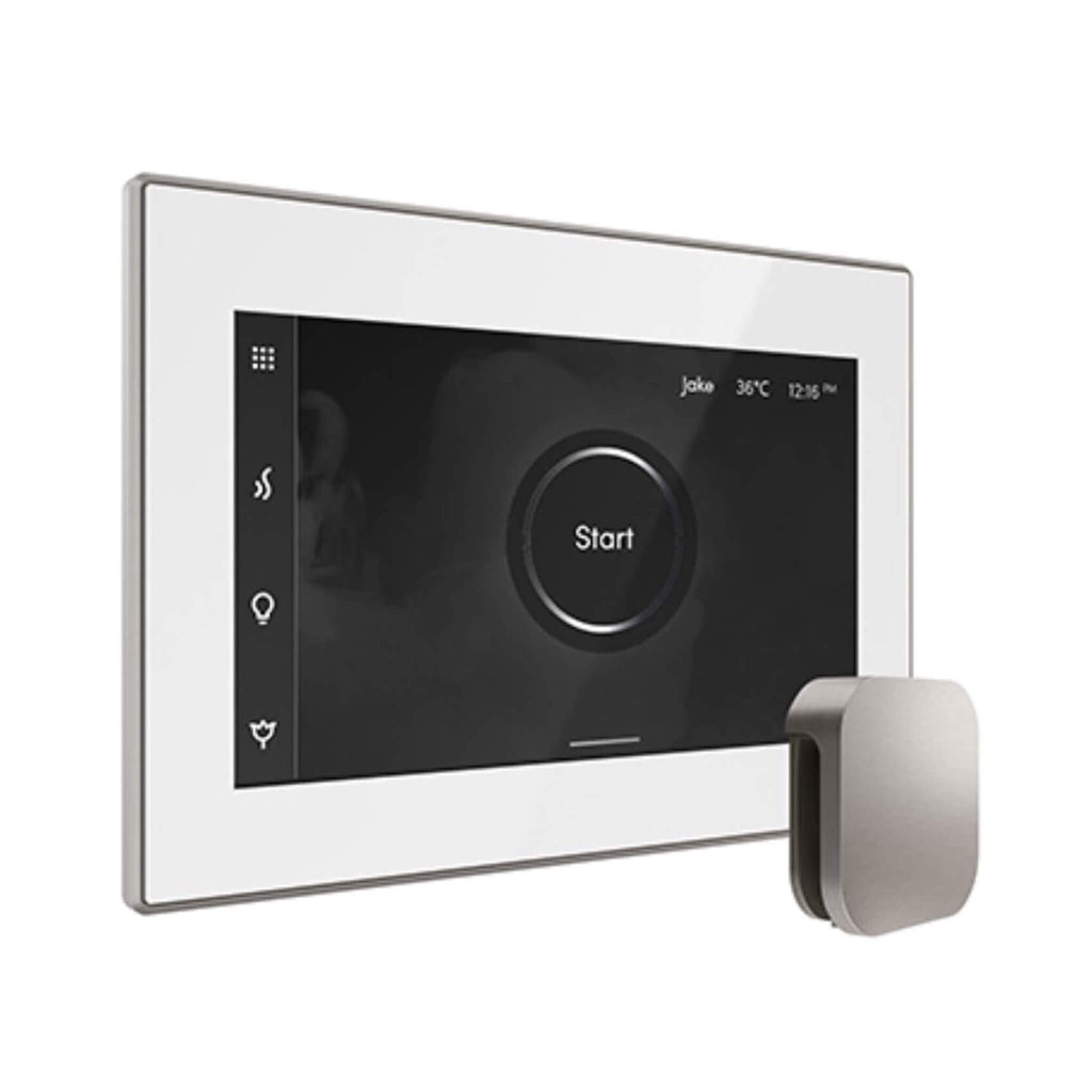 Mr.Steam iSteamX Steam Shower Control w/ Aroma SteamHead (SAK42217) - Saksby Wholesale - Brushed Nickel View