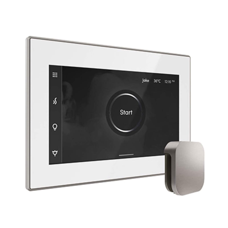 Mr.Steam iSteamX Steam Shower Control w/ Aroma SteamHead (SAK42217) - Saksby Wholesale - Brushed Nickel View