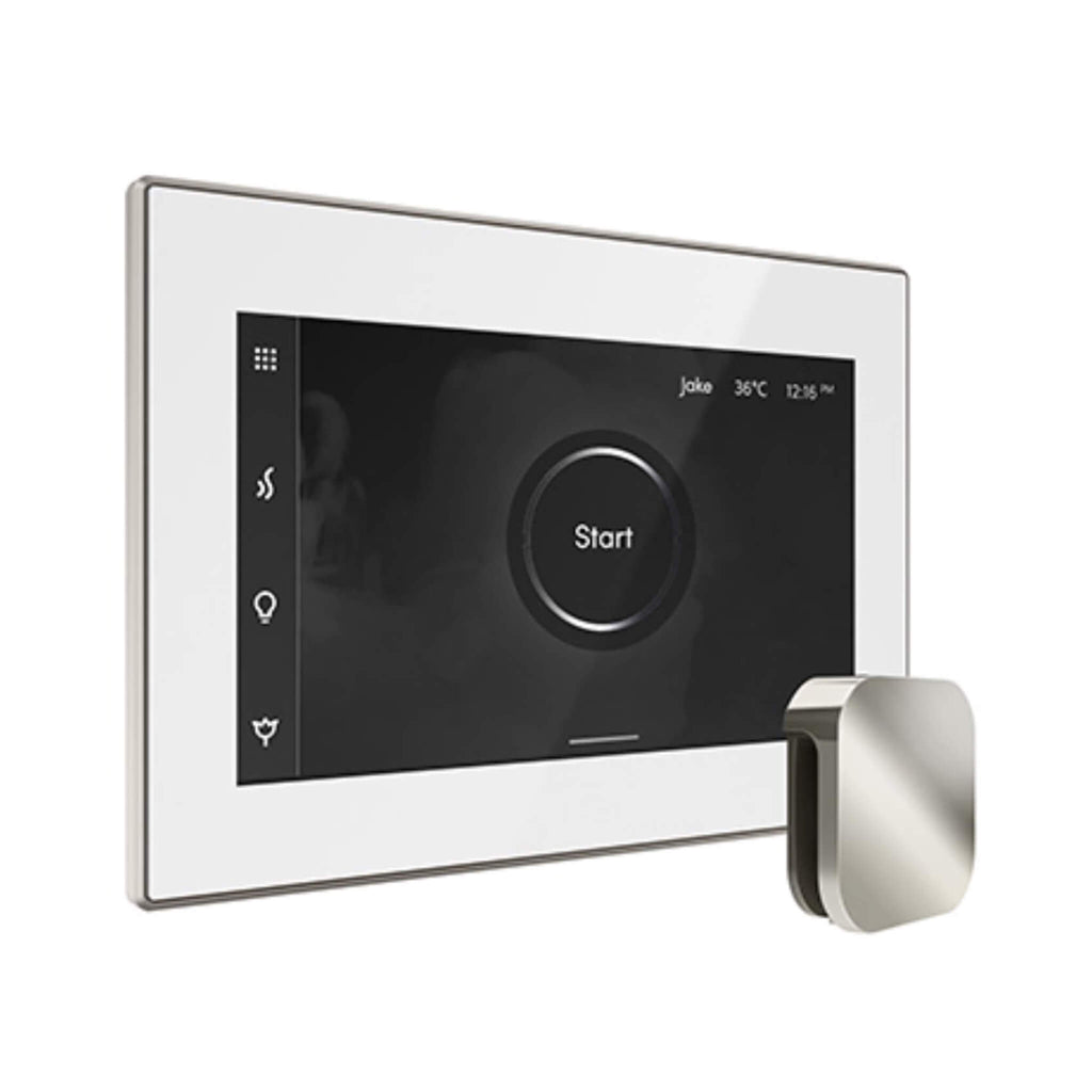 Mr.Steam iSteamX Steam Shower Control w/ Aroma SteamHead (SAK42217) - Saksby Wholesale - Polished Nickel View