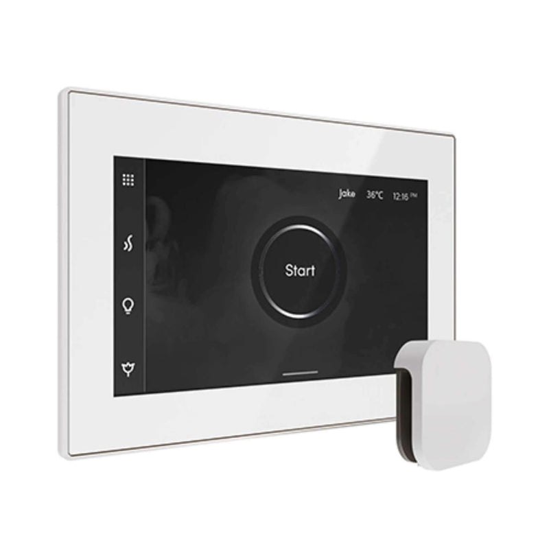 Mr.Steam iSteamX Steam Shower Control w/ Aroma SteamHead (SAK42217) - Saksby Wholesale - White View