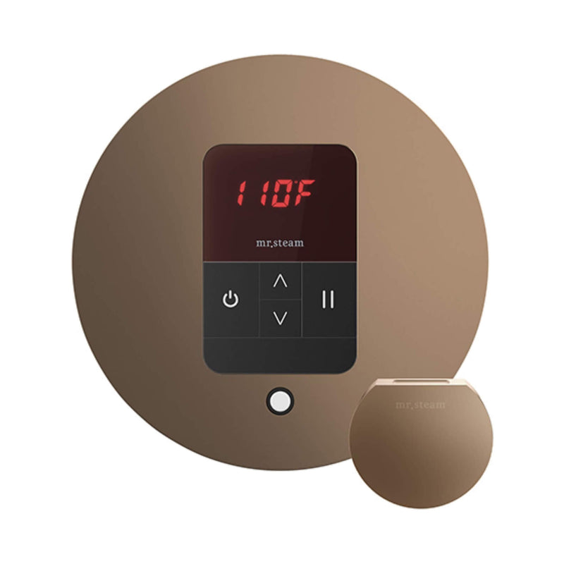 Mr.Steam iTempo Steam Shower Control w/ Aroma Designer Finish SteamHead (SAK92152) - Nouveau Bronze View