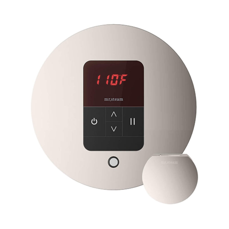 Mr.Steam iTempo Steam Shower Control w/ Aroma Designer Finish SteamHead (SAK92152) - Polished Nickel View