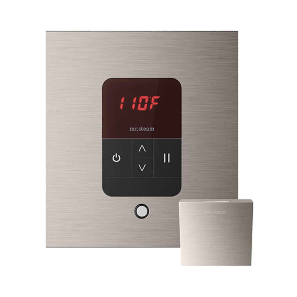 Mr.Steam iTempo Steam Shower Control w/ Aroma Designer Finish SteamHead (SAK92152) - Brushed Nickel View