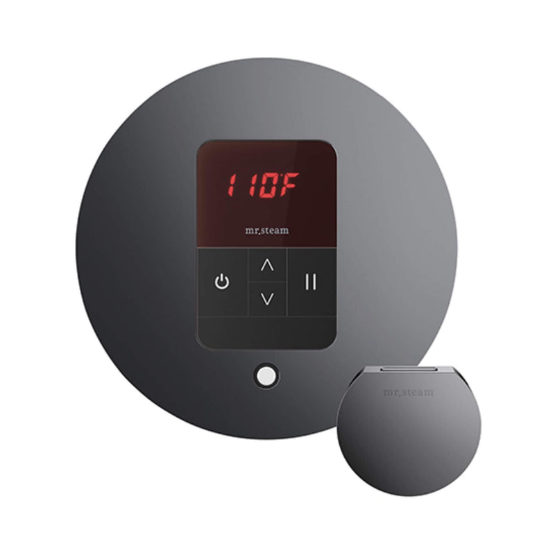 Mr.Steam iTempo Steam Shower Control w/ Aroma Designer Finish SteamHead (SAK92152) - Brilliant Black View