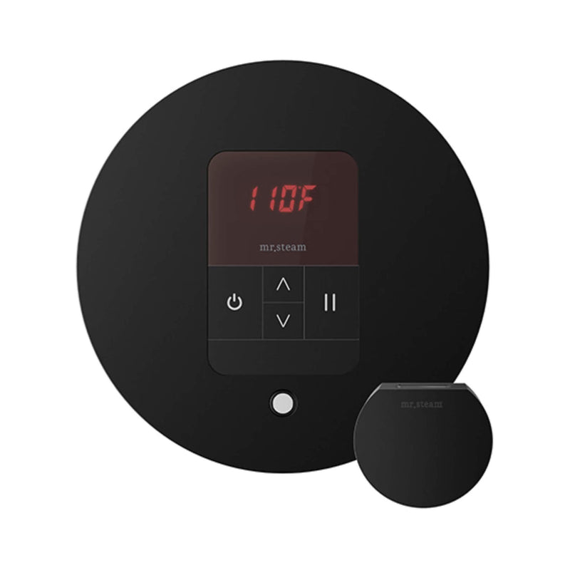 Mr.Steam iTempo Steam Shower Control w/ Aroma Designer Finish SteamHead (SAK92152) - Matte Black View