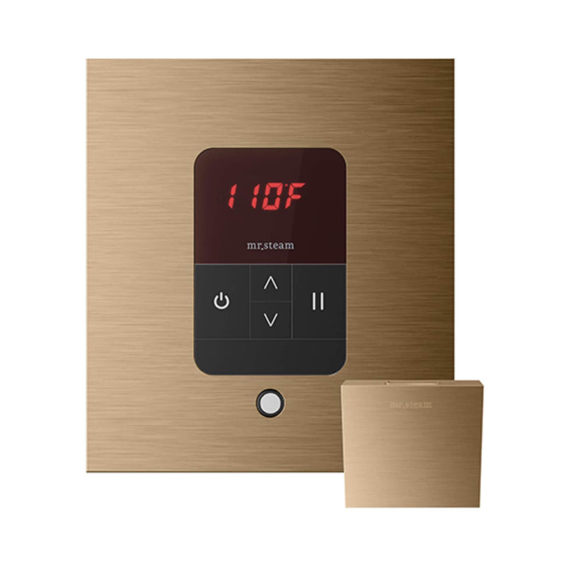 Mr.Steam iTempo Steam Shower Control w/ Aroma Designer Finish SteamHead (SAK92152) - Brushed Bronze View