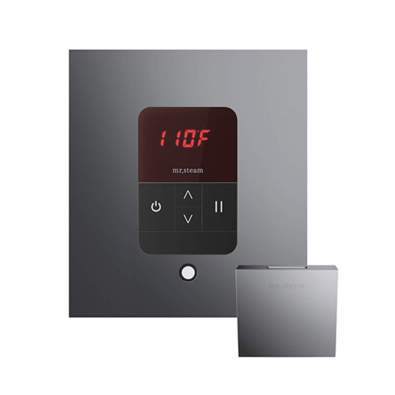 Mr.Steam iTempo Steam Shower Control w/ Aroma Designer Finish SteamHead (SAK92152) - Brilliant Black View