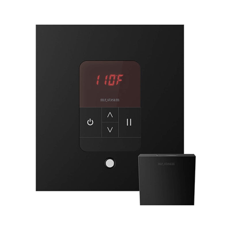 Mr.Steam iTempo Steam Shower Control w/ Aroma Designer Finish SteamHead (SAK92152) - Matte Black View