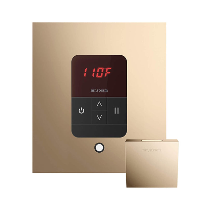 Mr.Steam iTempo Steam Shower Control w/ Aroma Designer Finish SteamHead (SAK92152) - Polished Gold View