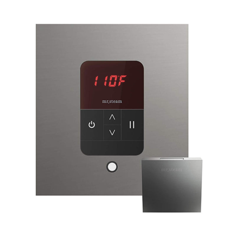 Mr.Steam iTempo Steam Shower Control w/ Aroma Designer Finish SteamHead (SAK92152) - Satin Steel View