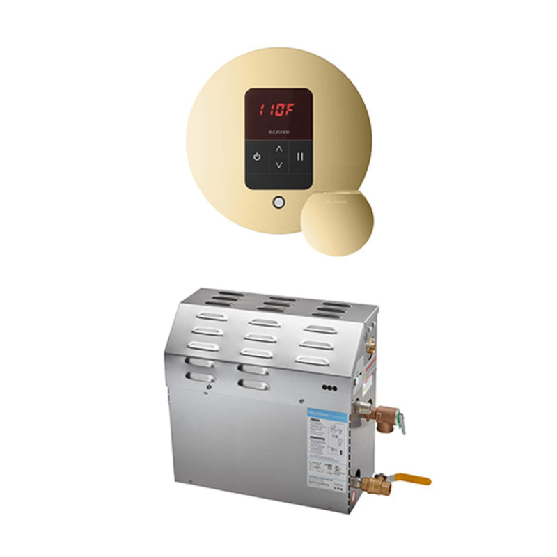 Mr.Steam iTempo Steam Shower Generator Package (SAK84052) - Saksby Wholesale - Polished Brass View