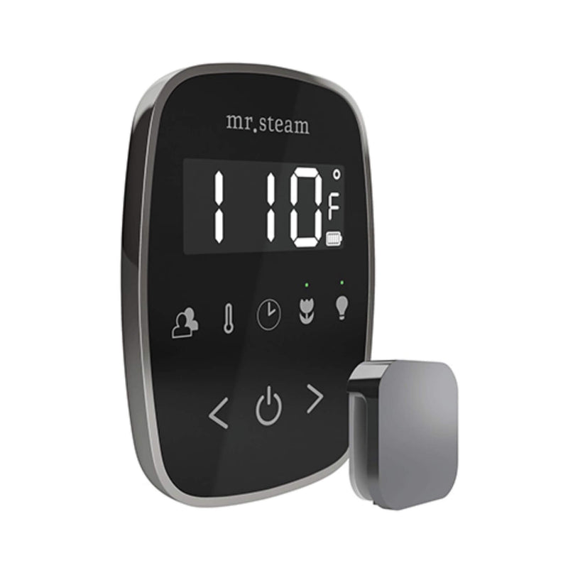 Mr.Steam TempoFlex Steam Shower Control w/ Aroma SteamHead (SAK62841) - Saksby Wholesale - Brilliant Black  View