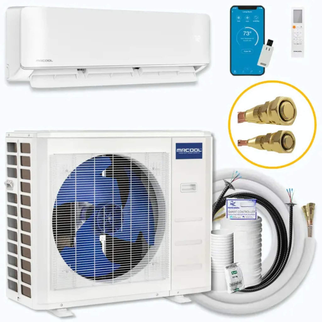 Mrcool DIY 5th Gen E Star 24K BTU Single Zone Mini Split Complete System With 25ft Line Set 230V Saksby - Complete Kit