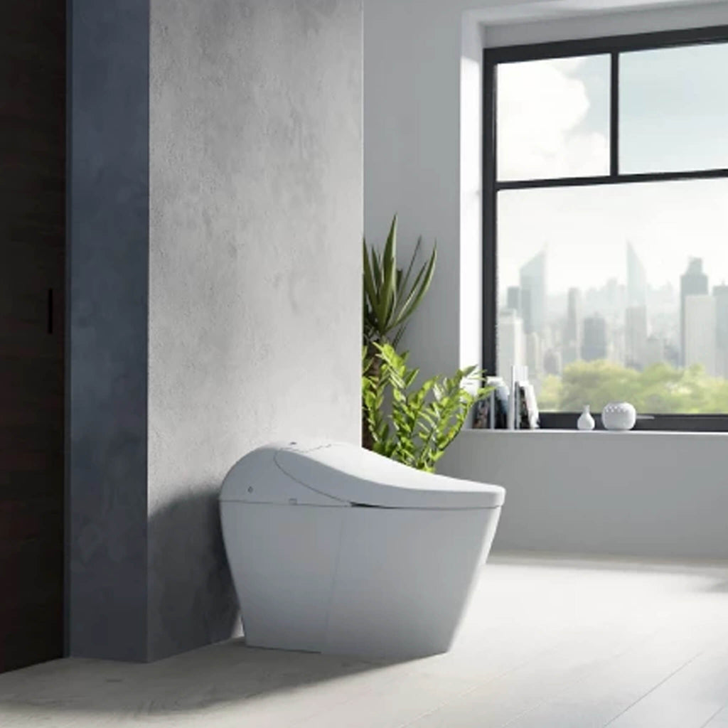 [MS7631CEMFG#01] Toto Washlet G5A Integrated Smart Toilet - 1.2 GPF/1.0 GPF (SAK17438) - Saksby Wholesale - Lifestyle Image In Bathroom