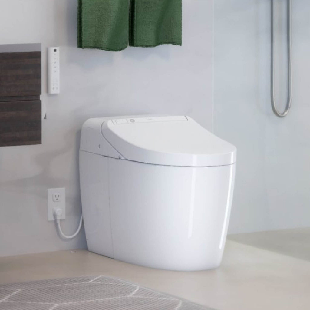 TOTO Washlet G450 With 1.0 GPF And 0.8 GPF Dual Flush Integrated Smart Toilet (SAK56983) - In Use View