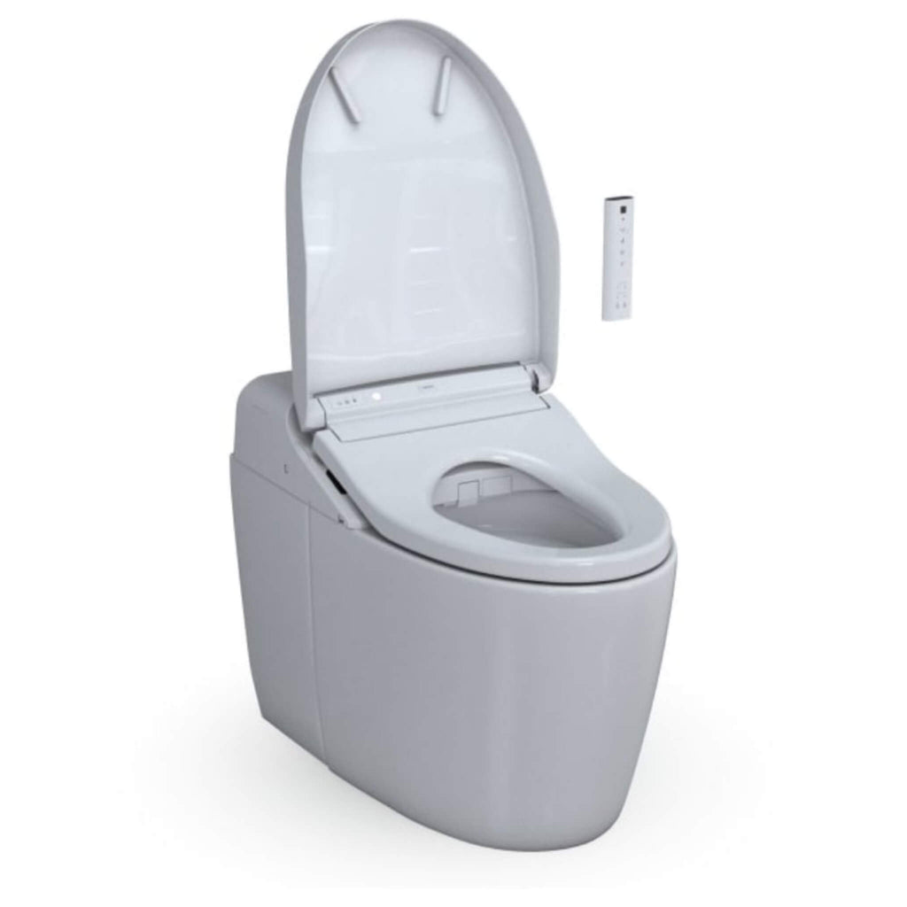 TOTO Washlet G450 With 1.0 GPF And 0.8 GPF Dual Flush Integrated Smart Toilet (SAK56983) - Front Right Open Lid View