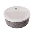 MSpa Cocoon Verto Series Six-Person Inflatable Round Hot Tub With Hydromassage [F-CO066WE] (SAK50928) - Saksby Wholesale - Top View With Cover